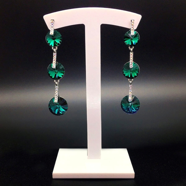 Picture of Stylish Geometric Green Dangle Earrings