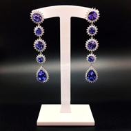 Show details for Delicate Geometric Swarovski Element Dangle Earrings Show details for Delicate Geometric Swarovski Element Dangle Earrings