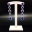 Show details for Delicate Geometric Swarovski Element Dangle Earrings