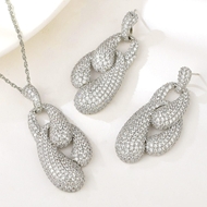 Show details for Good Cubic Zirconia Copper or Brass 2 Piece Jewelry Set Show details for Good Cubic Zirconia Copper or Brass 2 Piece Jewelry Set