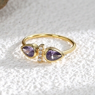 Picture of Need-Now Purple Geometric Fashion Ring with SGS/ISO Certification