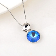 Show details for Copper or Brass Blue Pendant Necklace with Speedy Delivery Show details for Copper or Brass Blue Pendant Necklace with Speedy Delivery