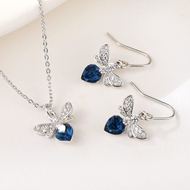 Show details for Copper or Brass Platinum Plated 2 Piece Jewelry Set From Reliable Factory Show details for Copper or Brass Platinum Plated 2 Piece Jewelry Set From Reliable Factory