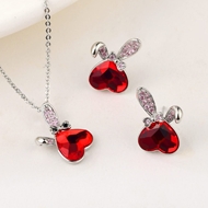 Show details for Latest Love & Heart Swarovski Element 2 Piece Jewelry Set Show details for Latest Love & Heart Swarovski Element 2 Piece Jewelry Set