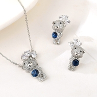Show details for Hot Selling Platinum Plated Fashion 2 Piece Jewelry Set from Top Designer Show details for Hot Selling Platinum Plated Fashion 2 Piece Jewelry Set from Top Designer