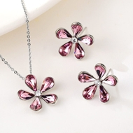 Show details for Eye-Catching Pink Swarovski Element 2 Piece Jewelry Set with Member Discount Show details for Eye-Catching Pink Swarovski Element 2 Piece Jewelry Set with Member Discount