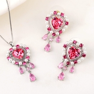 Show details for New Season Pink Swarovski Element 2 Piece Jewelry Set with SGS/ISO Certification Show details for New Season Pink Swarovski Element 2 Piece Jewelry Set with SGS/ISO Certification