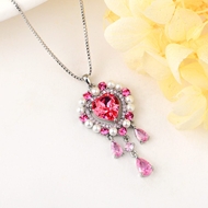 Show details for Eye-Catching Pink Love & Heart Pendant Necklace with Member Discount Show details for Eye-Catching Pink Love & Heart Pendant Necklace with Member Discount