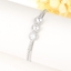 Show details for Shop Platinum Plated Copper or Brass Fashion Bangle with Wow Elements