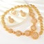 Show details for Fancy Geometric Copper or Brass 4 Piece Jewelry Set