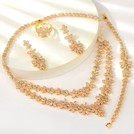 Show details for Filigree Flowers & Plants Cubic Zirconia 4 Piece Jewelry Set Show details for Filigree Flowers & Plants Cubic Zirconia 4 Piece Jewelry Set