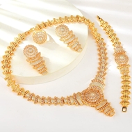 Show details for Need-Now White Copper or Brass 4 Piece Jewelry Set from Editor Picks Show details for Need-Now White Copper or Brass 4 Piece Jewelry Set from Editor Picks