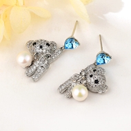 Show details for Top Bear Blue Dangle Earrings Show details for Top Bear Blue Dangle Earrings
