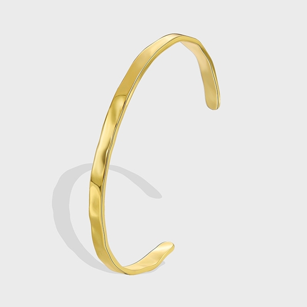 Picture of Delicate Geometric Gold Plated Fashion Bangle