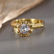 Picture of Party Gold Plated Fashion Ring in Bulk