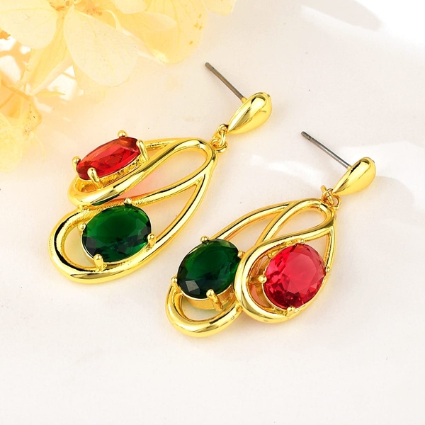 Picture of Delicate Geometric Party Dangle Earrings