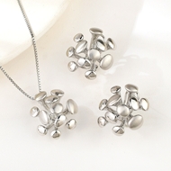 Show details for Classic Platinum Plated 2 Piece Jewelry Set with Fast Shipping Show details for Classic Platinum Plated 2 Piece Jewelry Set with Fast Shipping