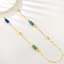 Show details for Pretty Resin Colorful Fashion Sweater Necklace