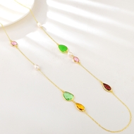 Show details for Party Gold Plated Fashion Sweater Necklace with Fast Delivery Show details for Party Gold Plated Fashion Sweater Necklace with Fast Delivery