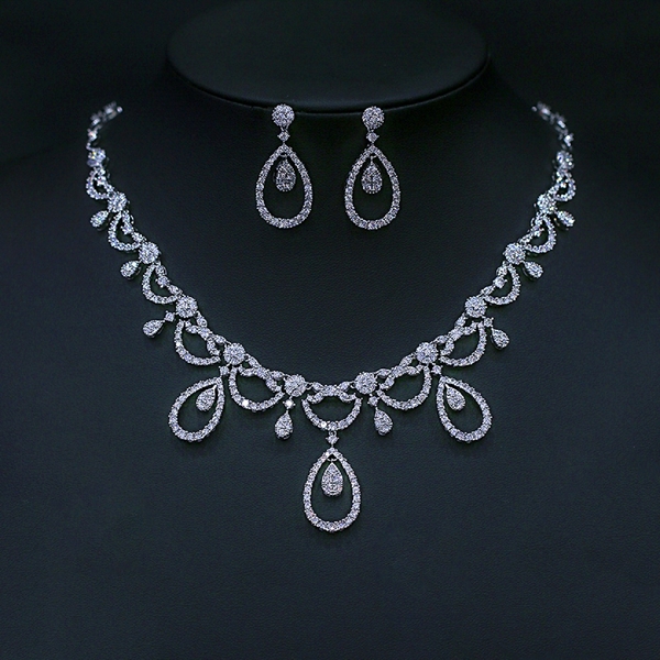 Picture of Bulk Platinum Plated Party 2 Piece Jewelry Set Exclusive Online