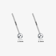 Picture of 925 Sterling Silver White Stud Earrings from Certified Factory