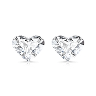 Picture of Attractive White Platinum Plated Stud Earrings For Your Occasions