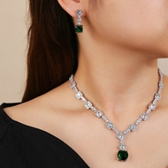 Picture of Trendy Platinum Plated Geometric 2 Piece Jewelry Set Online Only