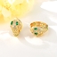 Show details for Nice Cubic Zirconia Gold Plated Huggie Earrings