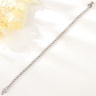 Picture of 925 Sterling Silver White Fashion Bracelet with 3~7 Day Delivery