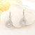 Picture of Good Quality Cubic Zirconia White Dangle Earrings