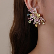 Picture of Amazing Flowers & Plants Cubic Zirconia Dangle Earrings