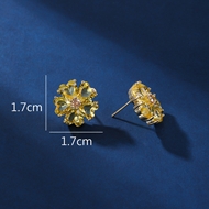 Picture of Nice Cubic Zirconia Yellow Dangle Earrings