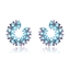Show details for Good Quality Cubic Zirconia Blue Dangle Earrings