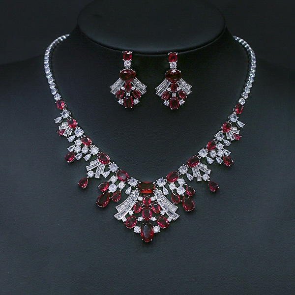 Picture of Party Red 2 Piece Jewelry Set with Fast Shipping