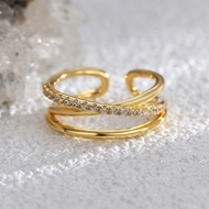 Picture of Designer Gold Plated Delicate Fashion Ring with No-Risk Return