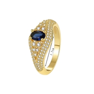 Picture of Delicate Geometric Fashion Ring in Flattering Style