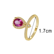 Picture of New Cubic Zirconia Copper or Brass Fashion Ring