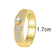 Picture of Buy Gold Plated White Fashion Ring with Full Guarantee