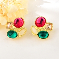 Show details for Funky Geometric Artificial Crystal Dangle Earrings Show details for Funky Geometric Artificial Crystal Dangle Earrings