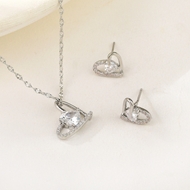 Show details for Popular Cubic Zirconia Delicate 2 Piece Jewelry Set Show details for Popular Cubic Zirconia Delicate 2 Piece Jewelry Set