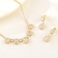 Show details for Delicate Cubic Zirconia 2 Piece Jewelry Set Direct from Factory Show details for Delicate Cubic Zirconia 2 Piece Jewelry Set Direct from Factory