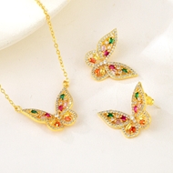 Show details for Copper or Brass Butterfly 2 Piece Jewelry Set From Reliable Factory Show details for Copper or Brass Butterfly 2 Piece Jewelry Set From Reliable Factory