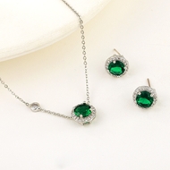 Show details for Designer Platinum Plated Cubic Zirconia 2 Piece Jewelry Set with No-Risk Return Show details for Designer Platinum Plated Cubic Zirconia 2 Piece Jewelry Set with No-Risk Return