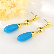 Picture of Zinc Alloy Resin Dangle Earrings from Certified Factory