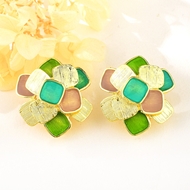 Show details for Distinctive Green Gold Plated Dangle Earrings with Low MOQ Show details for Distinctive Green Gold Plated Dangle Earrings with Low MOQ
