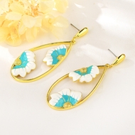 Picture of Hot Selling White Enamel Dangle Earrings from Top Designer