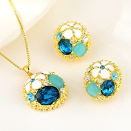 Picture of Origninal Artificial Crystal Party 2 Piece Jewelry Set