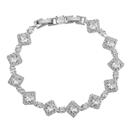 Picture of Filigree Flowers & Plants Cubic Zirconia Fashion Bracelet