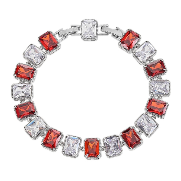 Picture of Fashion Cubic Zirconia Geometric Fashion Bracelet