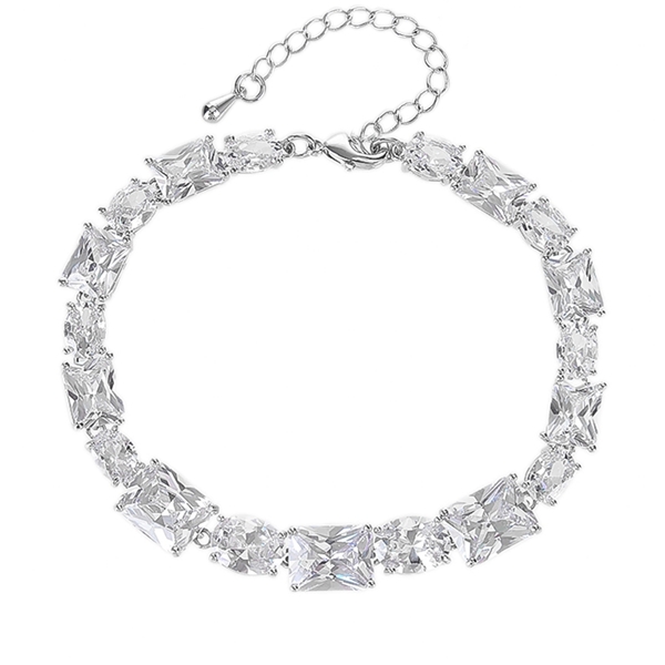 Picture of Distinctive White Platinum Plated Fashion Bracelet with Low MOQ